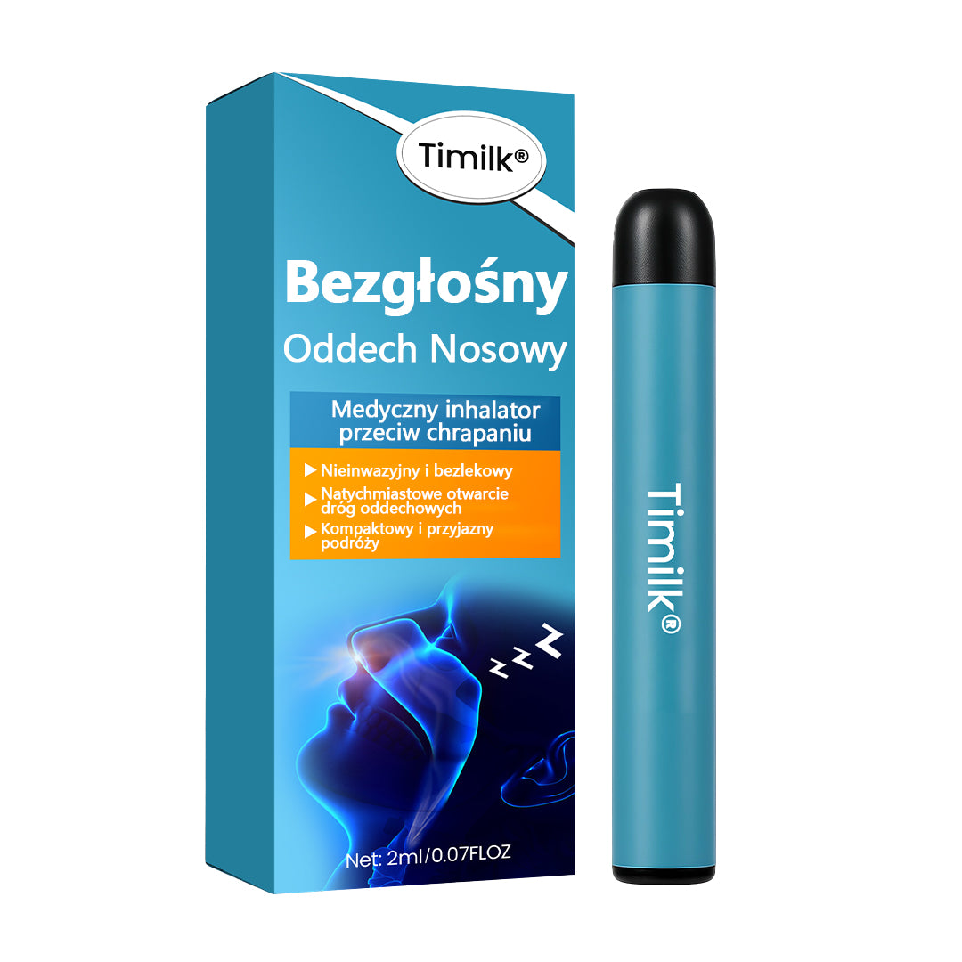➡️ Timilk® Stop Chrapaniu – Nosowy aparat ułatwiający oddychanie i redukujący chrapanie 🌙✨