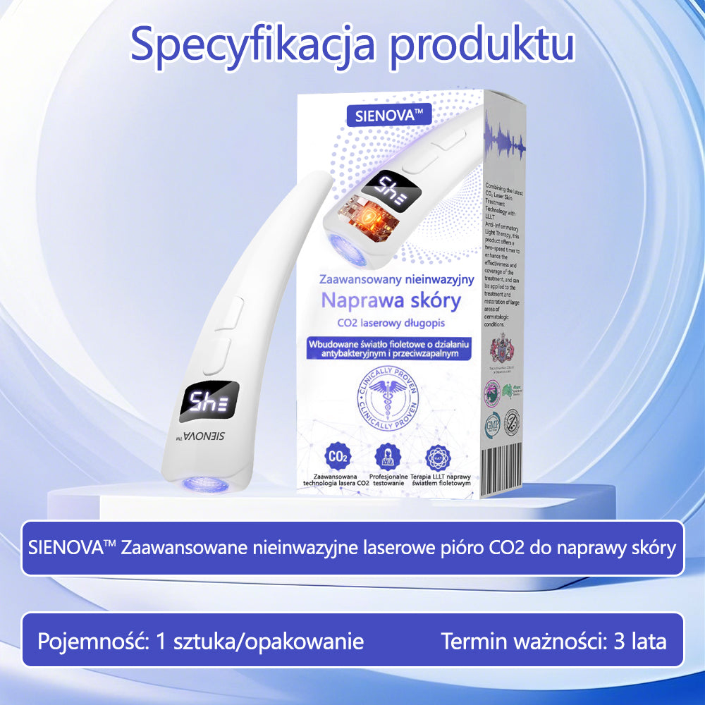 SIE𝖭𝖮𝖵𝖠™ Zaawansowany nieinwazyjny laser CO₂ do naprawy skóry 🎉 (Delikatnie usuwa brodawki, znamiona, plamy starcze i narośla skórne – bez bólu, bez zamieszania!)