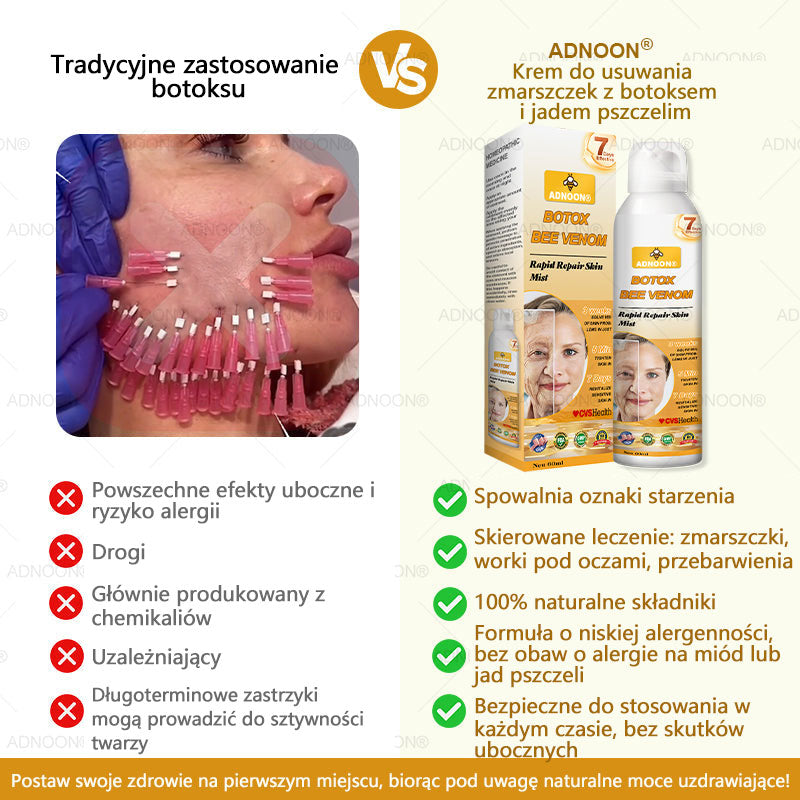 Oficjalny sklep✅: ADNOON® Botox Skin Care Spray, przeciwstarzeniowy, nawilżający, naprawczy, wyrównujący koloryt skóry, leczący trądzik i przebarwienia, usuwający brodawki i znamiona, łagodzący łuszczycę (certyfikowany przez GIS)✨