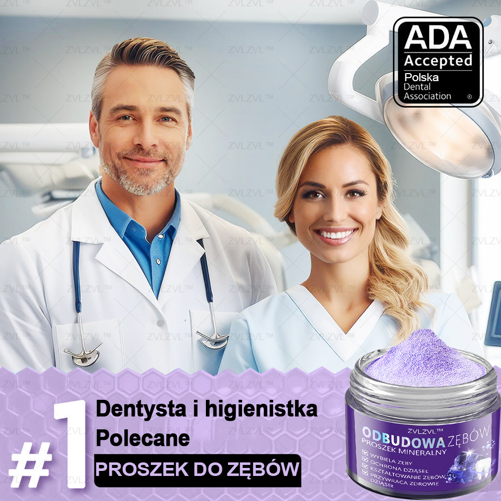 Mineralny proszek do odbudowy zębów ZVLZVL™ 🦷(polecany przez PTS)(👨🏻⚕️Oferta ograniczona czasowo — nie przegap jej👨🏻⚕️)