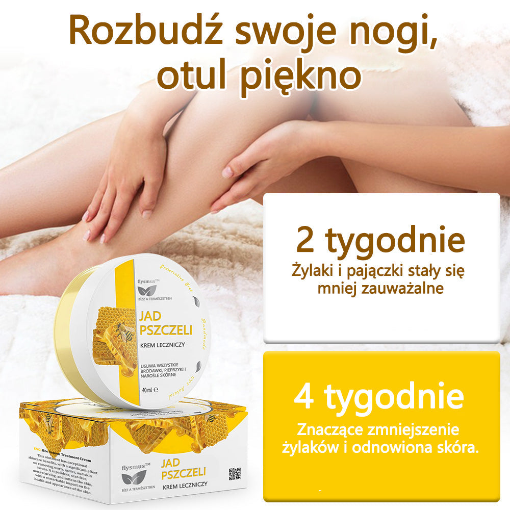 ✅flysmus™ Krem Leczniczy z Jadem Pszczelim🐝: Leczenie egzemy, łuszczycy, trądziku, trądziku różowatego, infekcji grzybiczych, brodawek