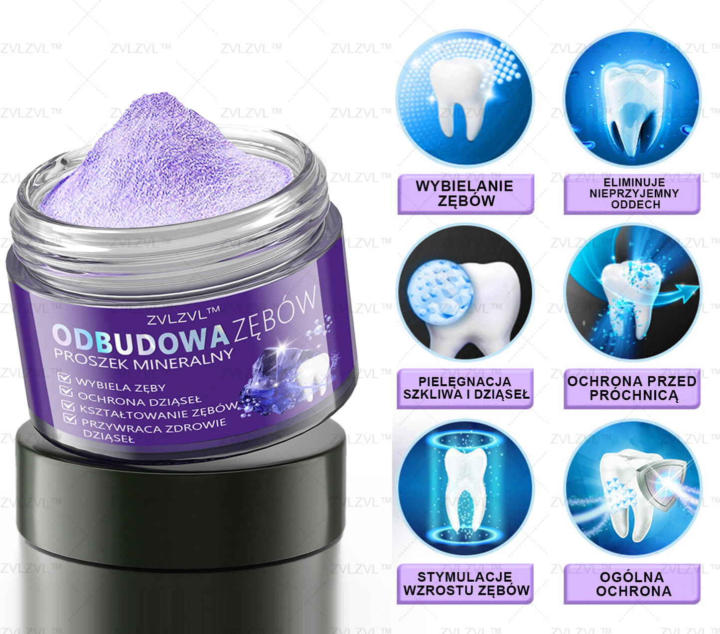 Mineralny proszek do odbudowy zębów ZVLZVL™ 🦷(polecany przez PTS)(👨🏻⚕️Oferta ograniczona czasowo — nie przegap jej👨🏻⚕️)