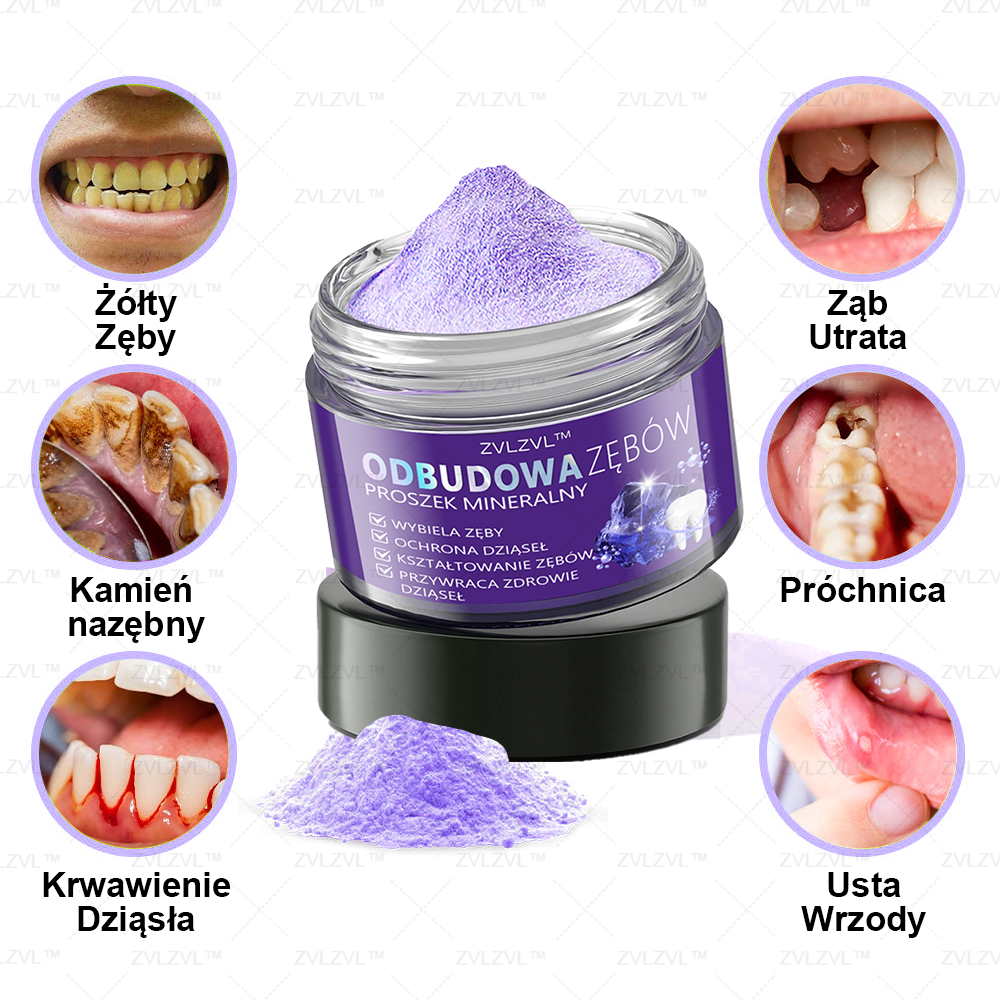 Mineralny proszek do odbudowy zębów ZVLZVL™ 🦷(polecany przez PTS)(👨🏻⚕️Oferta ograniczona czasowo — nie przegap jej👨🏻⚕️)