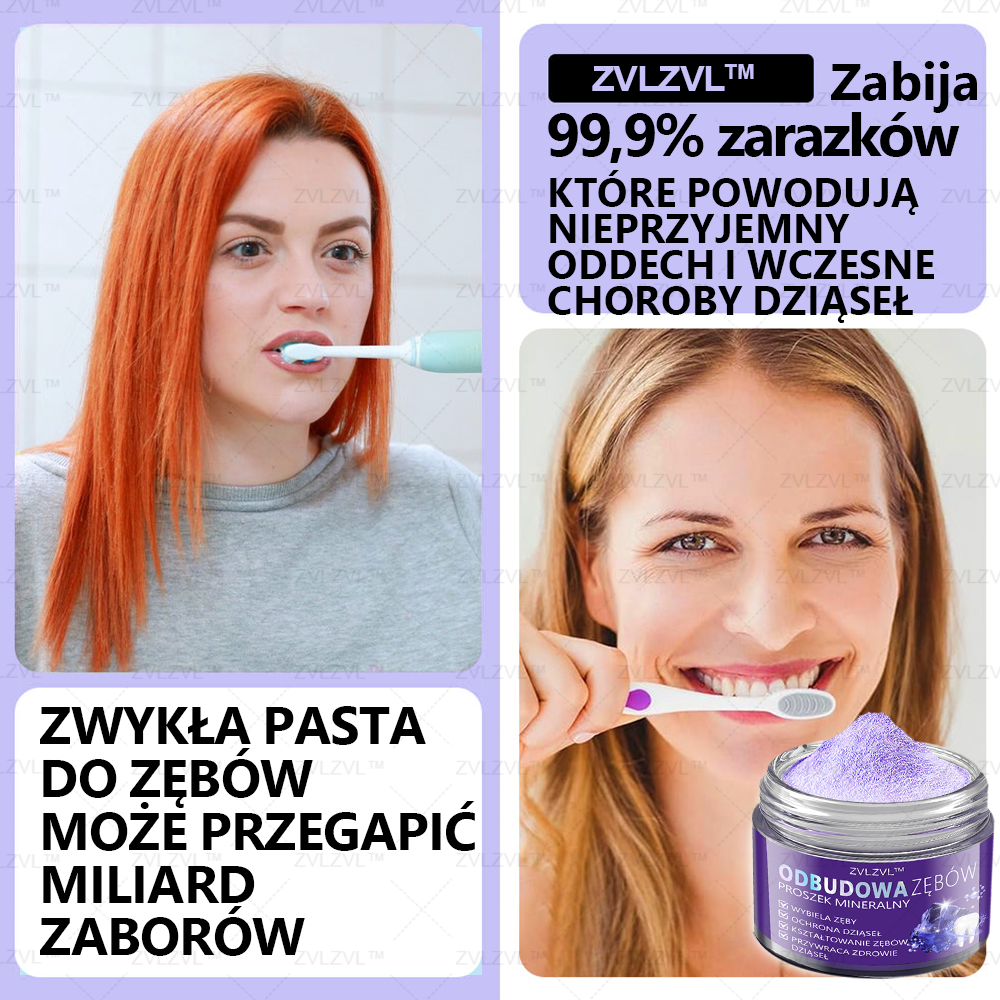 Mineralny proszek do odbudowy zębów ZVLZVL™ 🦷(polecany przez PTS)(👨🏻⚕️Oferta ograniczona czasowo — nie przegap jej👨🏻⚕️)