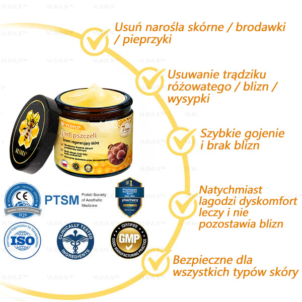 💐🌟💐Wyprodukowano i wysłano z Polski✨ Krem naprawczy do skóry VLSVLS® z jadem pszczelim🔥 Ostatni dzień zniżki 80%