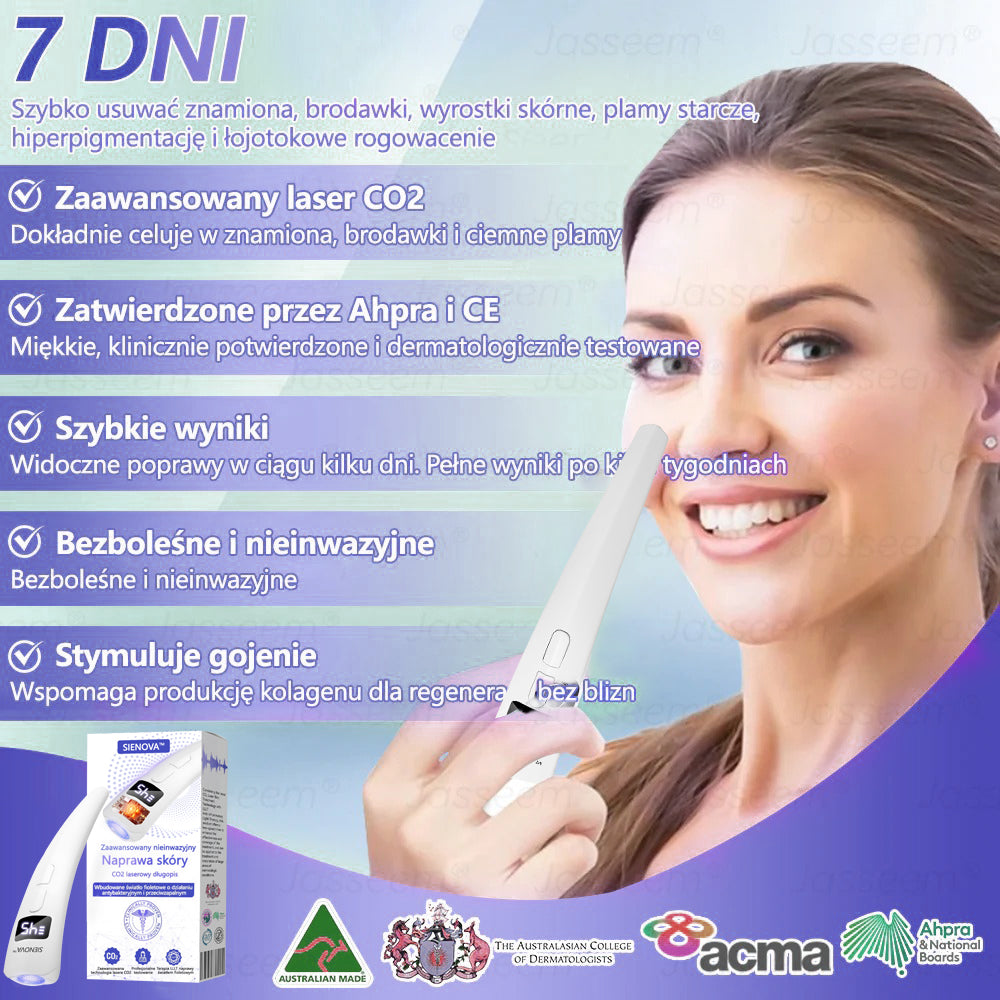 SIE𝖭𝖮𝖵𝖠™ Zaawansowany nieinwazyjny laser CO₂ do naprawy skóry 🎉 (Delikatnie usuwa brodawki, znamiona, plamy starcze i narośla skórne – bez bólu, bez zamieszania!)