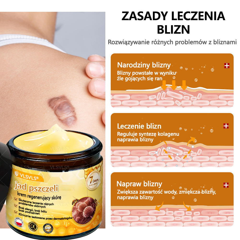 💐🌟💐Wyprodukowano i wysłano z Polski✨ Krem naprawczy do skóry VLSVLS® z jadem pszczelim🔥 Ostatni dzień zniżki 80%