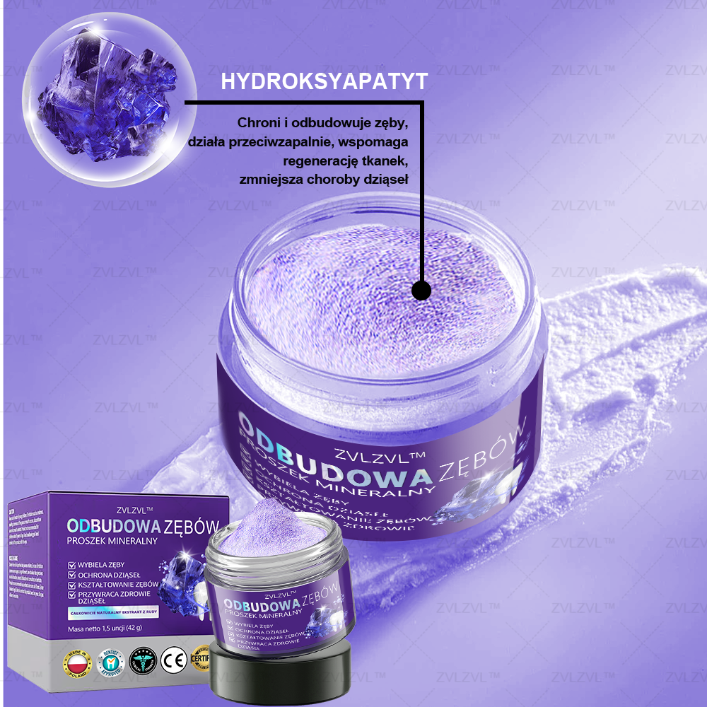 Mineralny proszek do odbudowy zębów ZVLZVL™ 🦷(polecany przez PTS)(👨🏻⚕️Oferta ograniczona czasowo — nie przegap jej👨🏻⚕️)