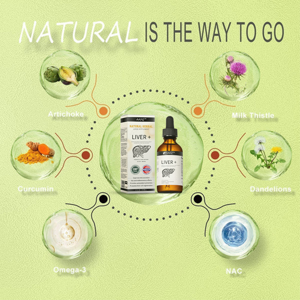 AAFQ™ Natural Herbal Liver Supplement - Powerful Liver Support - Detox & Repair - Herbal Supplements