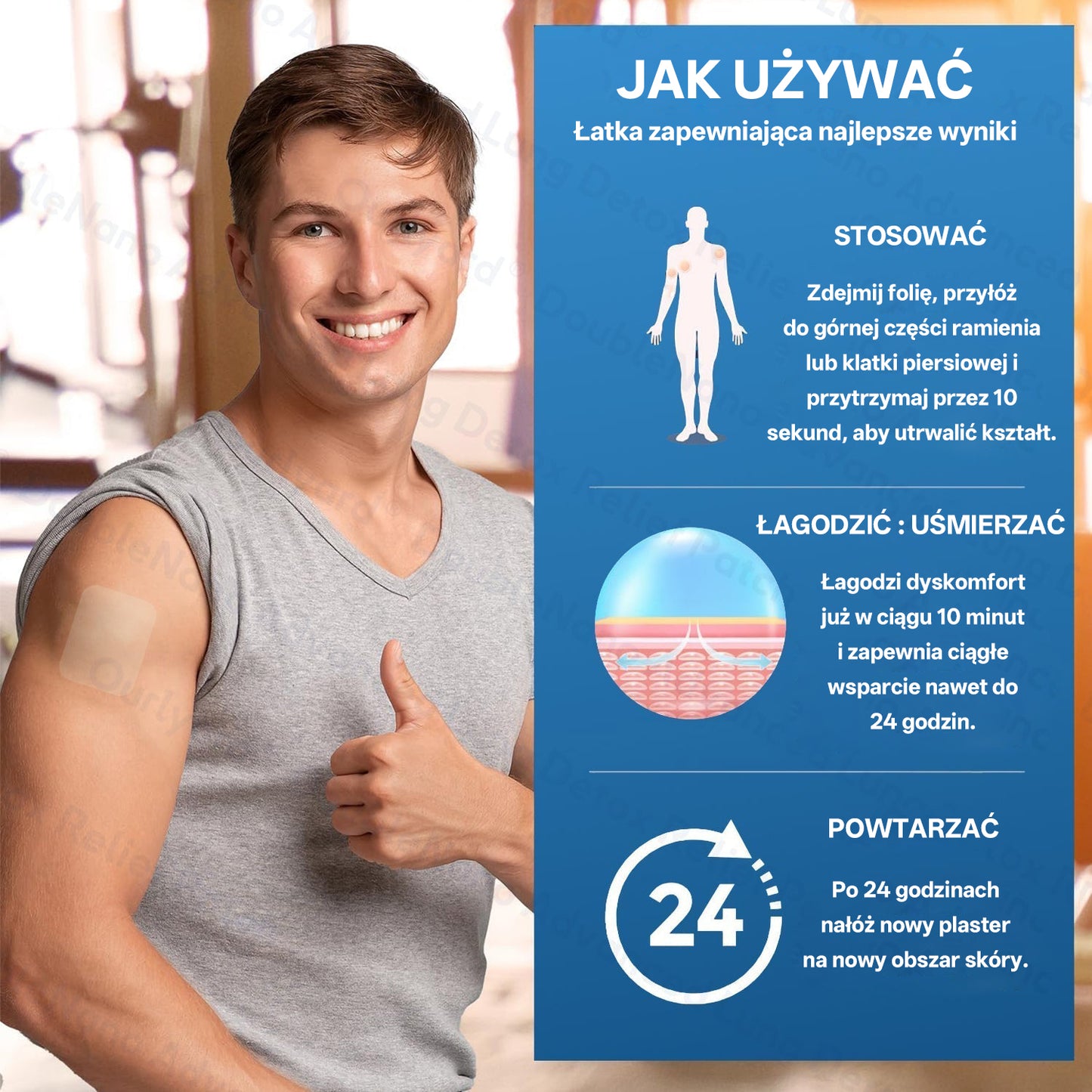 ✅🫁 Zvoevo® Podwójne Nano – Plastry na ulgę przy POChP 💝 (kaszel, świszczący oddech, duszność, flegma, zatkany nos, zapalenie oskrzeli, alergie, dyskomfort płuc)