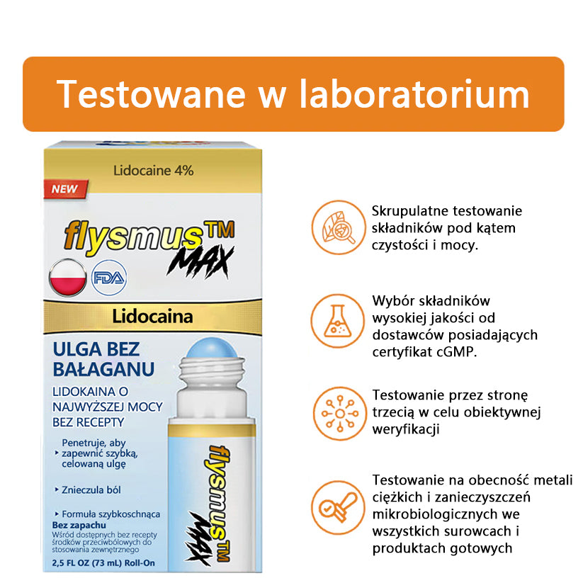 ✅Oficjalny sklep: flysmus™ Lidocaine Szybko działający środek przeciwbólowy i leczniczy 👨⚕️Zatwierdzony przez Polskie Towarzystwo Ortopedyczne (PTG) (łagodzi ból stawów, obrzęki, sztywność, zaczerwienienia, ciepło, bolesność i zmęczenie stawów)