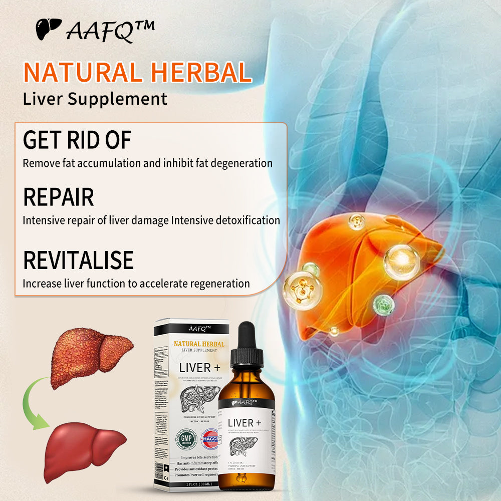 AAFQ™ Natural Herbal Liver Supplement - Powerful Liver Support - Detox & Repair - Herbal Supplements