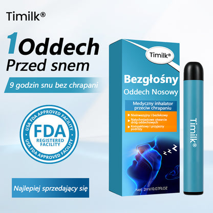 ➡️ Timilk® Stop Chrapaniu – Nosowy aparat ułatwiający oddychanie i redukujący chrapanie 🌙✨