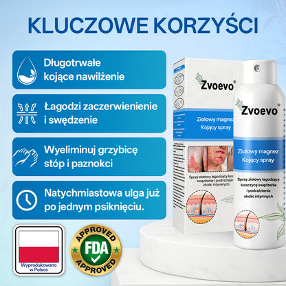 ✅ Oficjalny Sklep: Zvoevo® Magnezowy Ziołowy Spray na Łuszczycę ⚕️ Certyfikowany przez FDA (Łagodzi łuszczycę i egzemę, poprawia infekcje bakteryjne w okolicach intymnych, leczy trądzik i brodawki, łagodzi ból stawów i ból neuropatyczny)