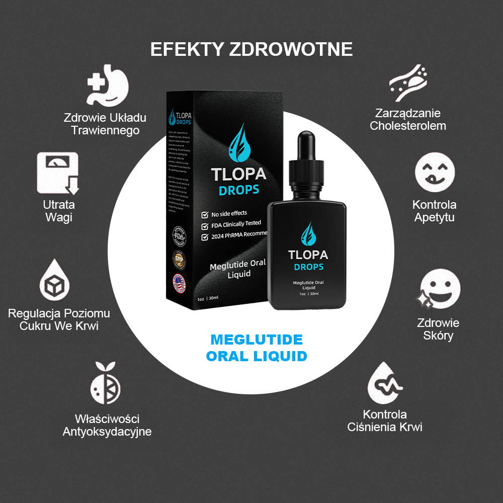 TLOPA® Meglutide Płyn Doustny💎(Suplement diety wspomagający spalanie tłuszczu - opracowany przez Uniwersytet Columbia, jeden z produktów wysoko rekomendowanych przez FTC na rok 2025)