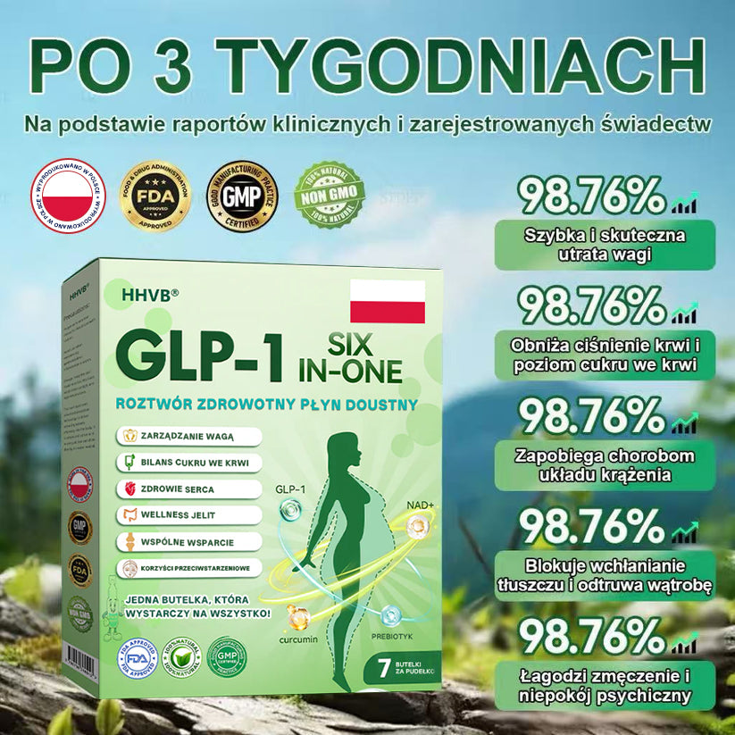 Zalecane przez Centrum Zdrowia w Polsce | Oficjalny sklep 👨‍⚕️HHVB® GLP-1 doustny roztwór na odchudzanie 💥 Otyłość, choroby układu krążenia, cukrzyca, bezdech senny, problemy ze stawami i inne