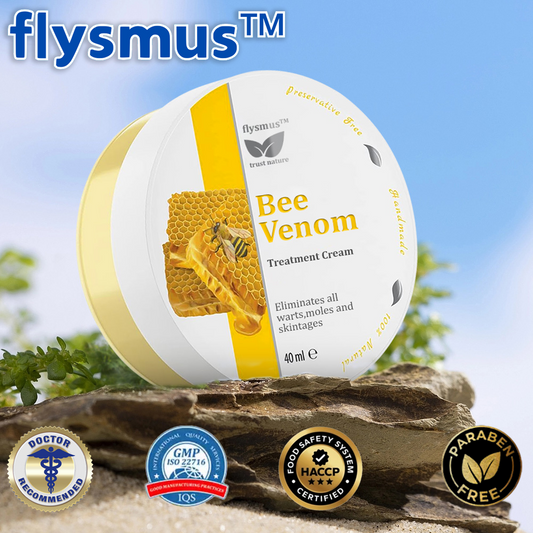 ✅flysmus™ Krem Leczniczy z Jadem Pszczelim🐝: Leczenie egzemy, łuszczycy, trądziku, trądziku różowatego, infekcji grzybiczych, brodawek