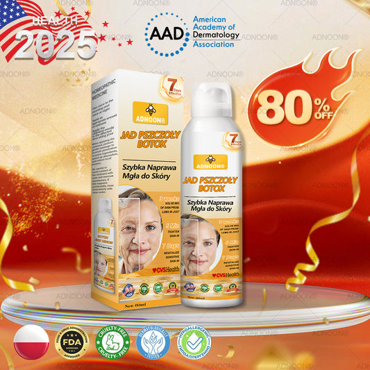 Oficjalny sklep✅: ADNOON® Botox Skin Care Spray, przeciwstarzeniowy, nawilżający, naprawczy, wyrównujący koloryt skóry, leczący trądzik i przebarwienia, usuwający brodawki i znamiona, łagodzący łuszczycę (certyfikowany przez GIS)✨