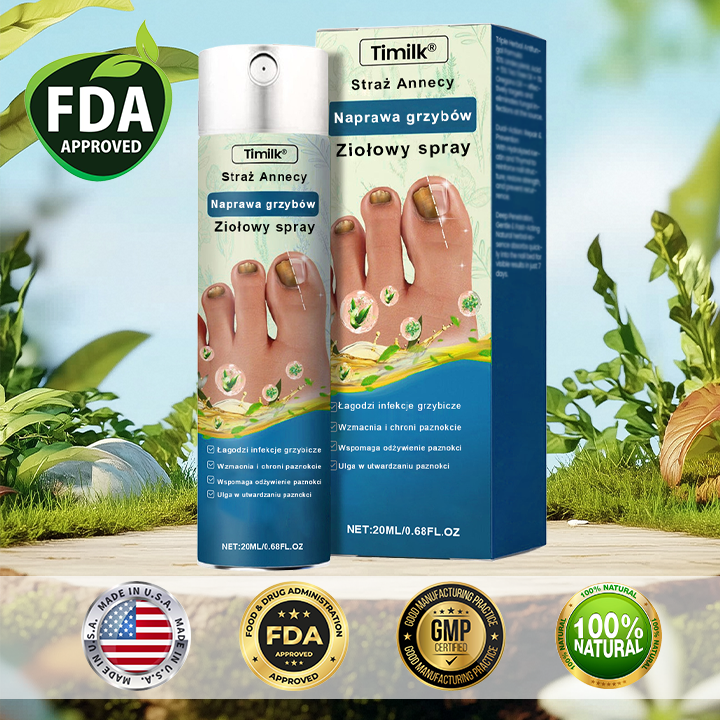 ✨ Timilk® ✨ – 🌿 Ziołowy Spray Przeciwgrzybiczy do Paznokci i Skóry 🦶