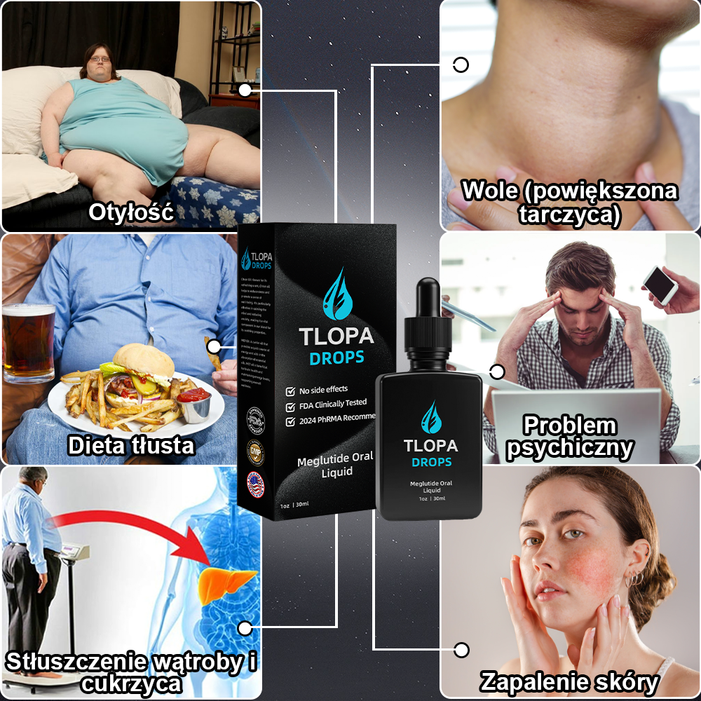 TLOPA® Meglutide Płyn Doustny💎(Suplement diety wspomagający spalanie tłuszczu - opracowany przez Uniwersytet Columbia, jeden z produktów wysoko rekomendowanych przez FTC na rok 2025)