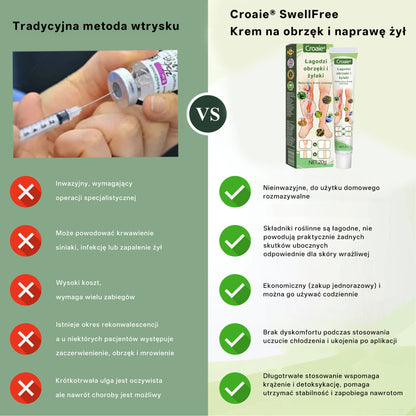 [ Efekty już w 7 dni ]👨‍⚕️ Croaie® Krem na Obrzęki i Żylaki (Certyfikat GMP UE • Opracowany na obrzęki, żylaki i słabe krążenie krwi 🦵)