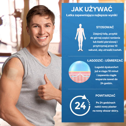 ✅🫁 Zvoevo® Podwójne Nano – Plastry na ulgę przy POChP 💝 (kaszel, świszczący oddech, duszność, flegma, zatkany nos, zapalenie oskrzeli, alergie, dyskomfort płuc)