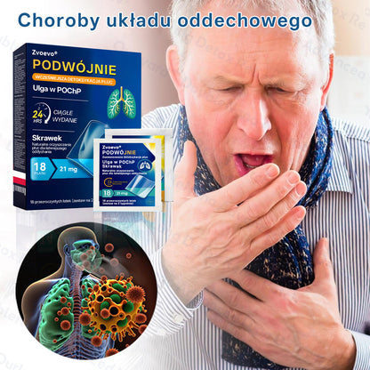 ✅🫁 Zvoevo® Podwójne Nano – Plastry na ulgę przy POChP 💝 (kaszel, świszczący oddech, duszność, flegma, zatkany nos, zapalenie oskrzeli, alergie, dyskomfort płuc)