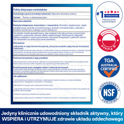 ✅🫁 Zvoevo® Podwójne Nano – Plastry na ulgę przy POChP 💝 (kaszel, świszczący oddech, duszność, flegma, zatkany nos, zapalenie oskrzeli, alergie, dyskomfort płuc)