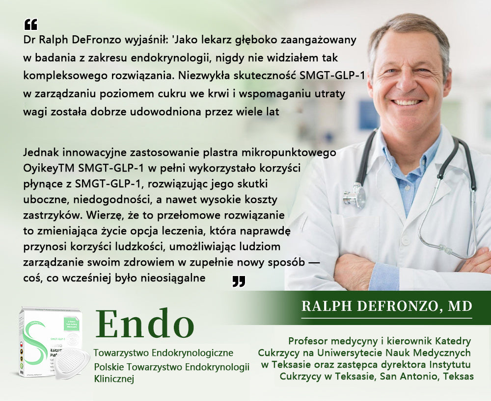 [Zobacz wyniki w ciągu 7 dni] 0yikey™ SMGT-GLP-1 Nano igłowa plastra (bezbolesny, długotrwały, leczący cukrzycę, otyłość i choroby układu krążenia)