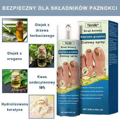 ✨ Timilk® ✨ – 🌿 Ziołowy Spray Przeciwgrzybiczy do Paznokci i Skóry 🦶